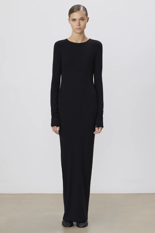 Long Sleeve Crewneck Maxi Dress