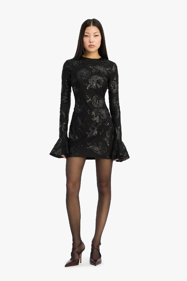 Sequins Ls Mini Dress