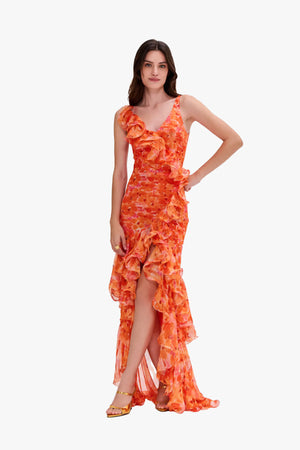 Myosotis Flutter Gown