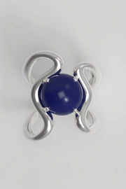 Reef ring Lapis Silver