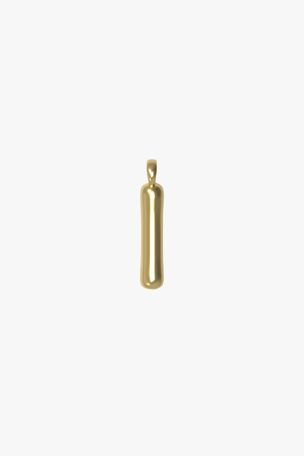 Letter charm Small I - Gold plated