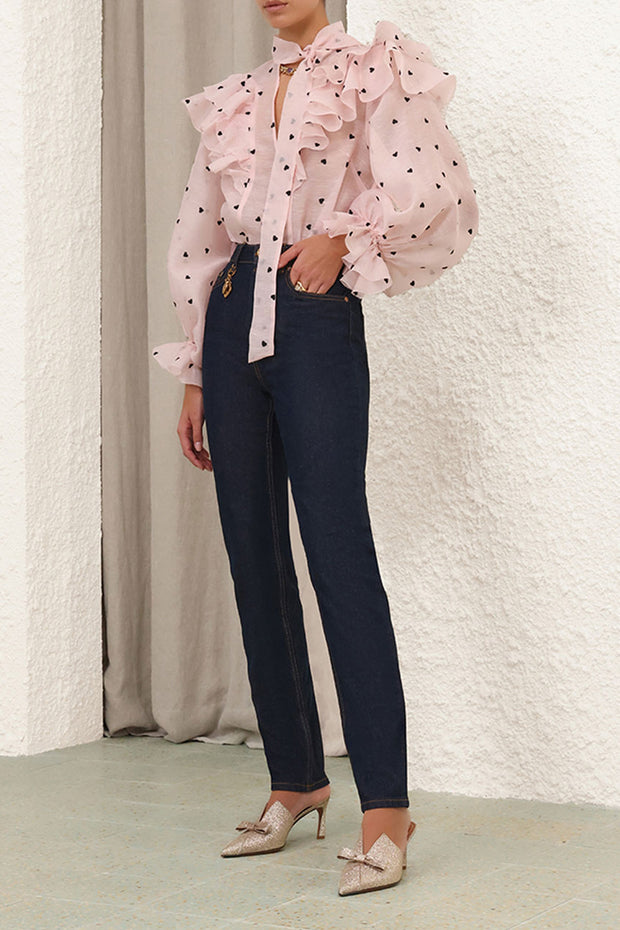 Crush Embroidered Blouse