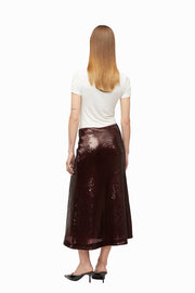 Bias Cut Sequin Skirt