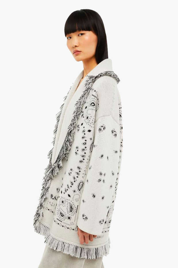 Bandana Jacquard Cardigan