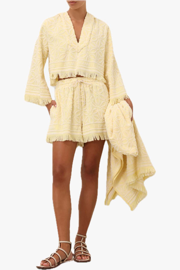 Coco Towelling Hooded Top