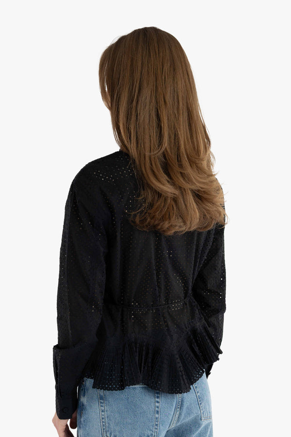 Kelila Ls Button Up Blouse W Belt