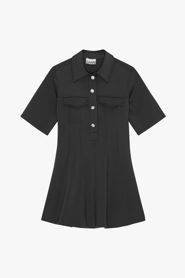 Scuba Neoprene Fitted Mini Dress