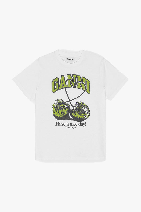 Basic Jersey Cherry Relaxed T-Shirt