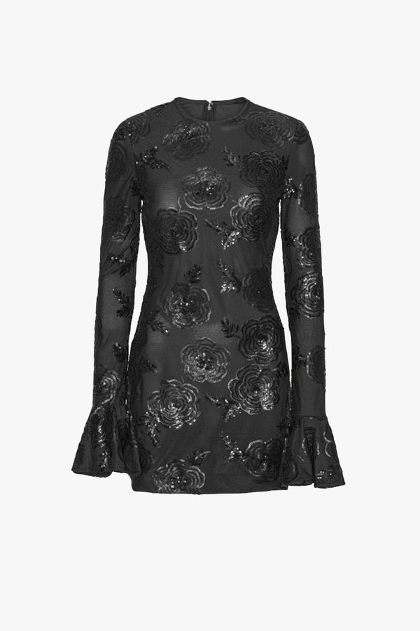 Sequins Ls Mini Dress