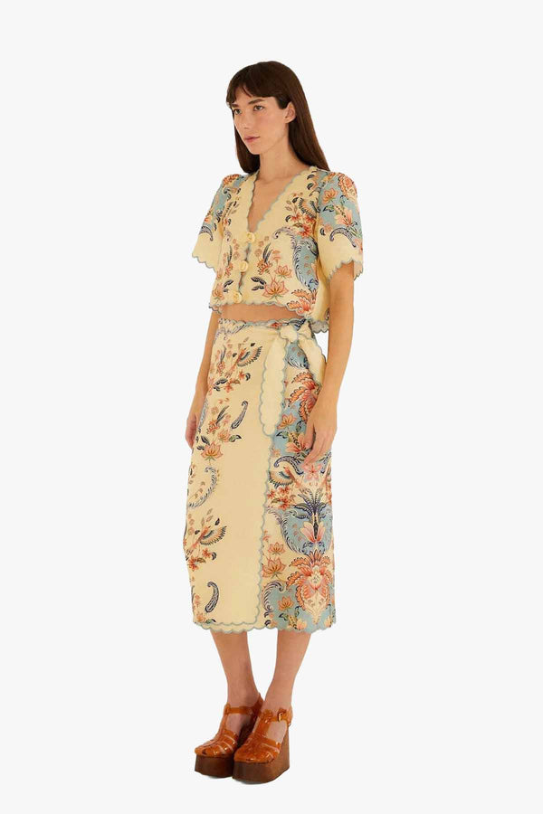 Boho Beauty Butter Midi Skirt