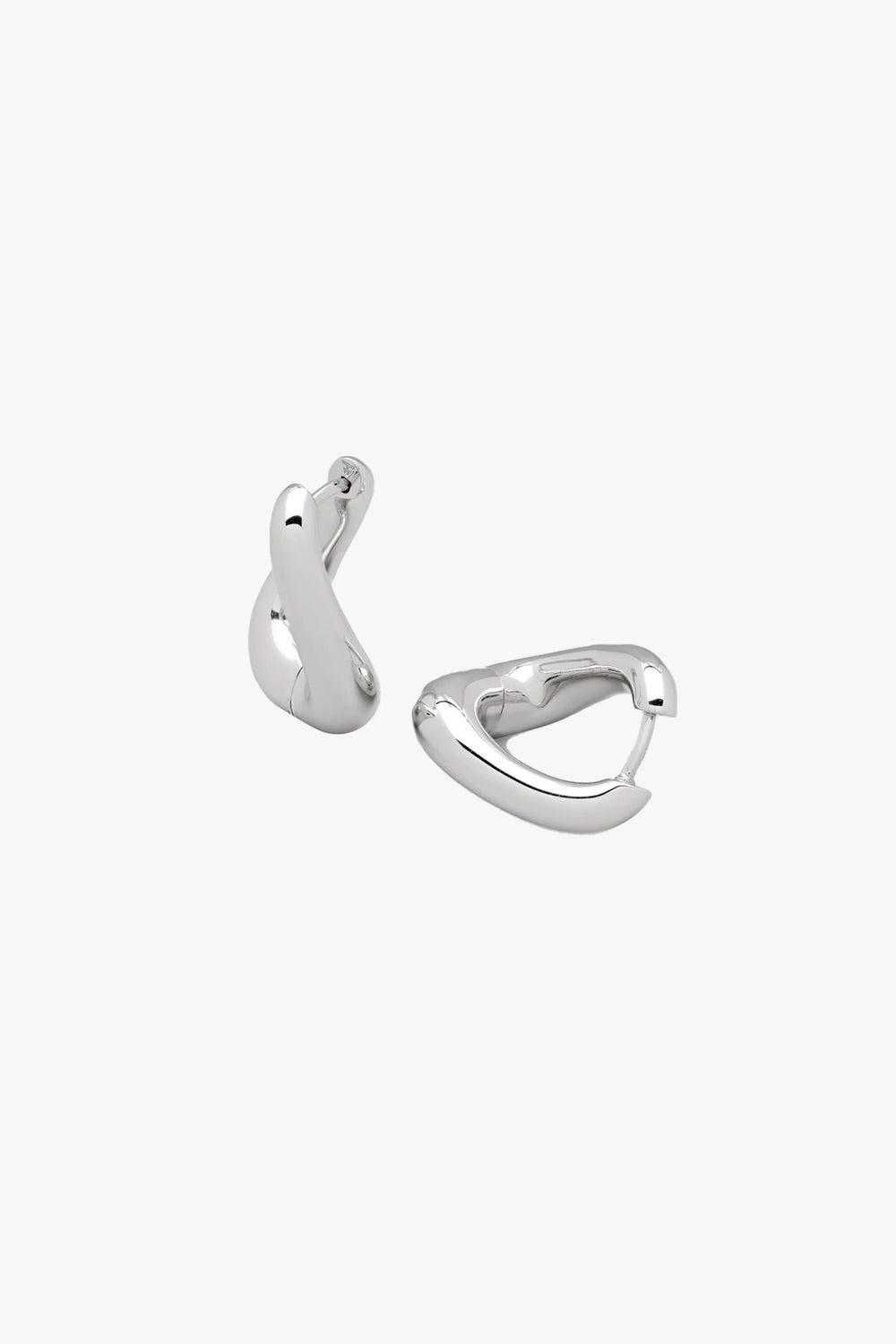 Twist Hoops Silver