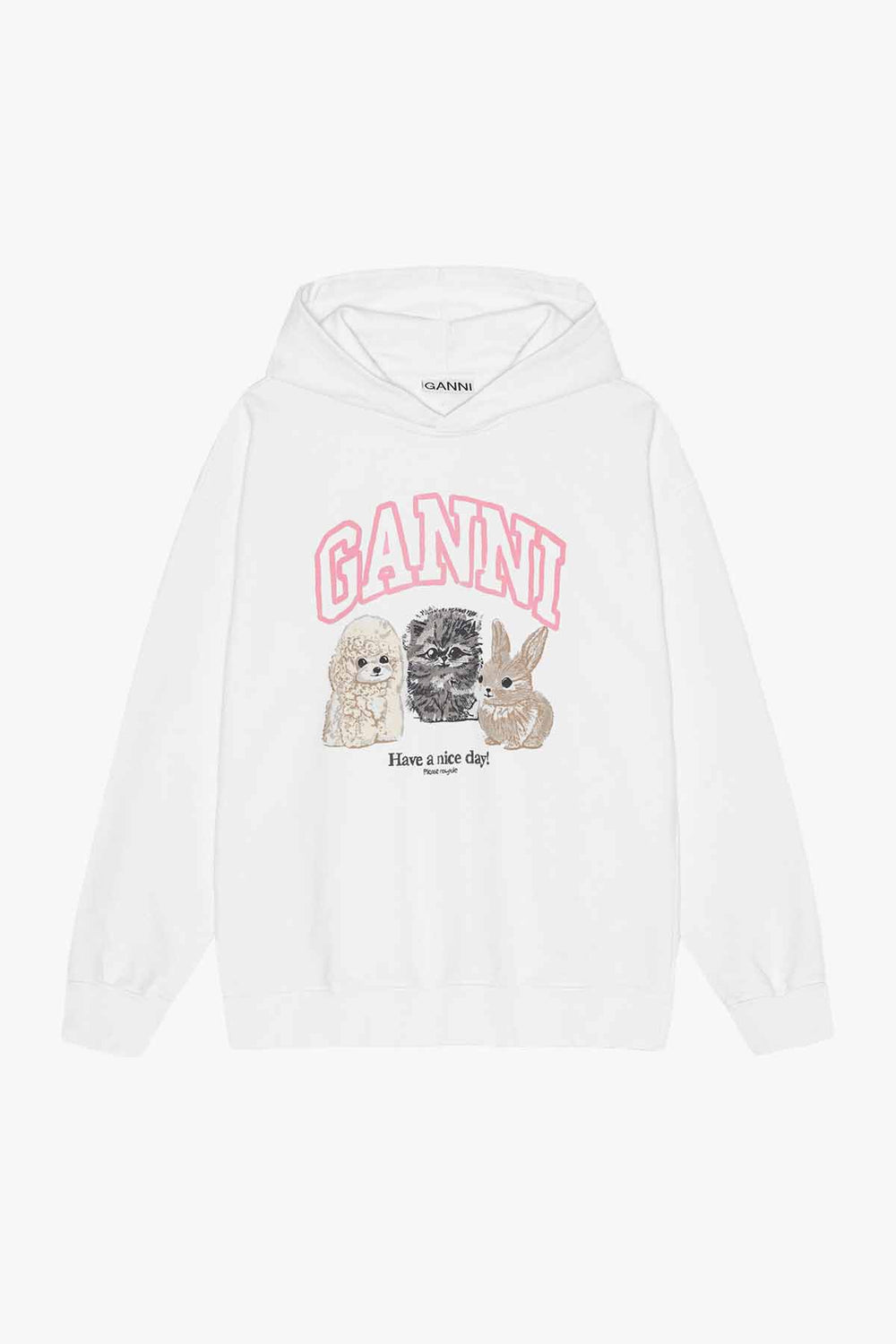 Isoli Oversized Animals Crop Hoodie