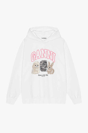 Isoli Oversized Animals Crop Hoodie