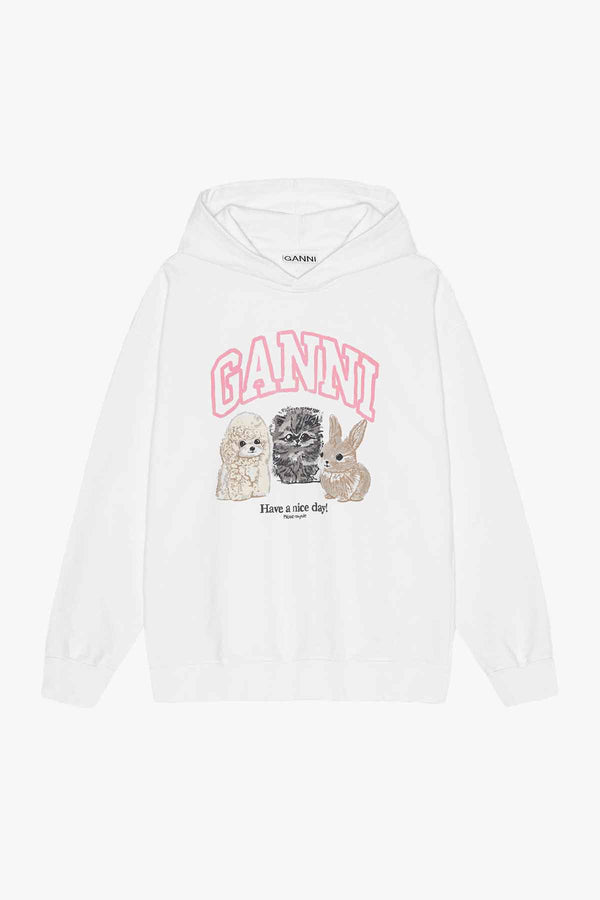 Isoli Oversized Animals Crop Hoodie