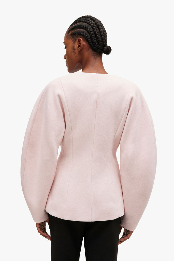 Peacoat Wool Fitted Blazer