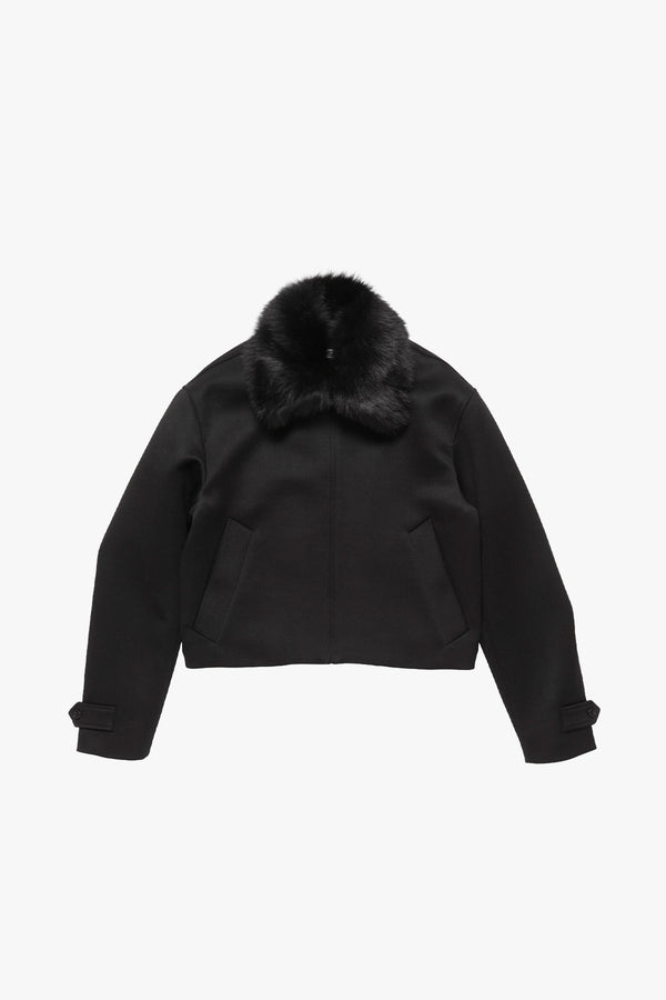 Shearling Collar Bomber
