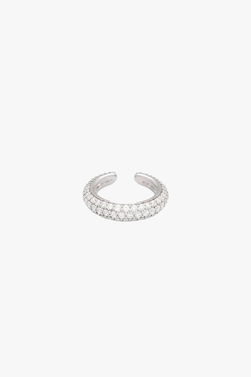 Ear Cuff Slim Zircona Silver