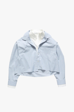 Cropped Layered Shirt
