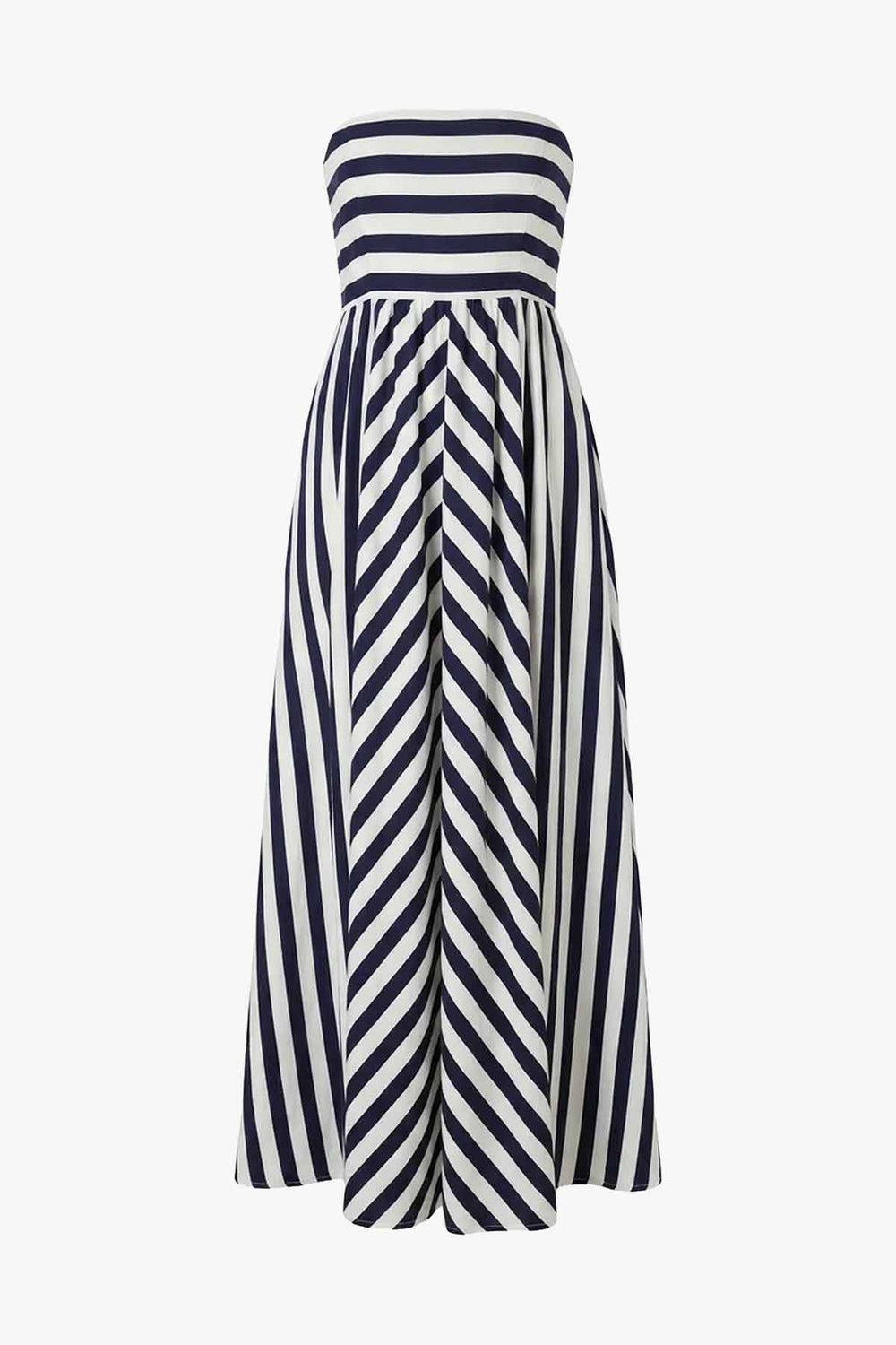 Striped Tube Maxi Dress