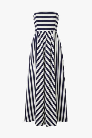 Striped Tube Maxi Dress