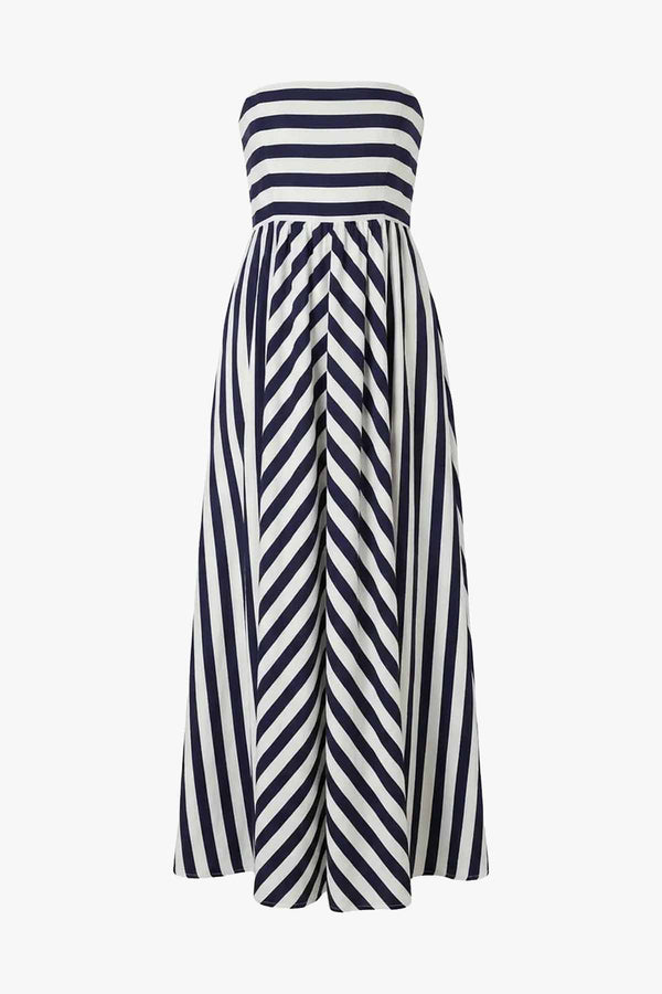 Striped Tube Maxi Dress