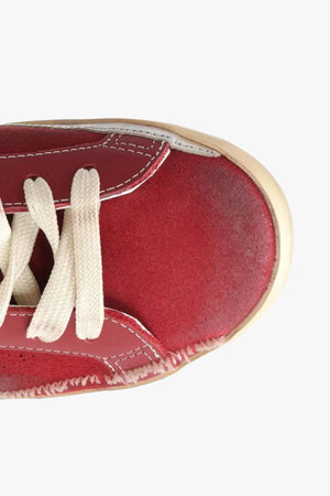 Super-Star Suede Upper Toe And Tongue Perforated Star Leather Heel