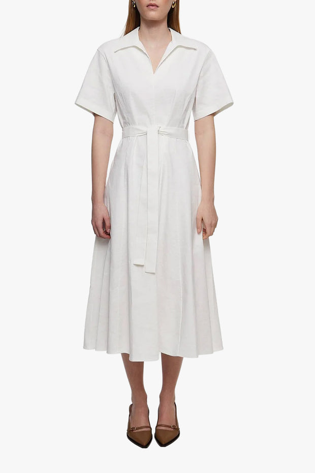 Slit Dress White