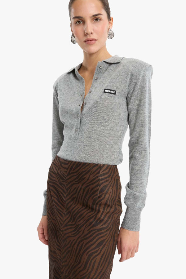 Wool Longsleeve Polo