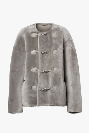 Plush Shearling Clasp Jacket