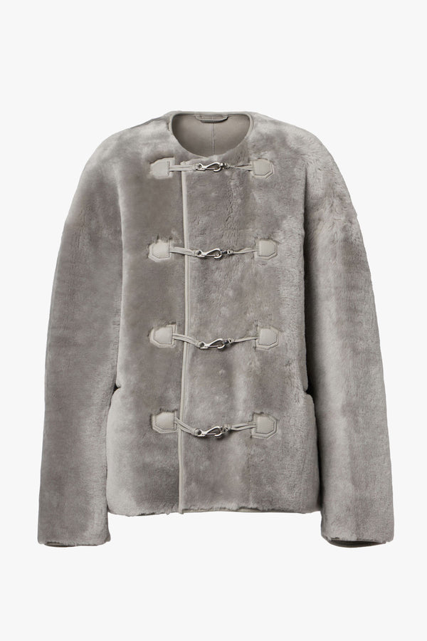 Plush Shearling Clasp Jacket