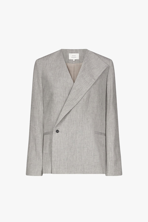 Suna Asymmetric Lapel Jacket