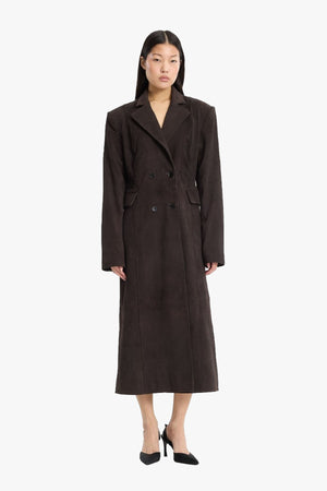 Suede Long Coat