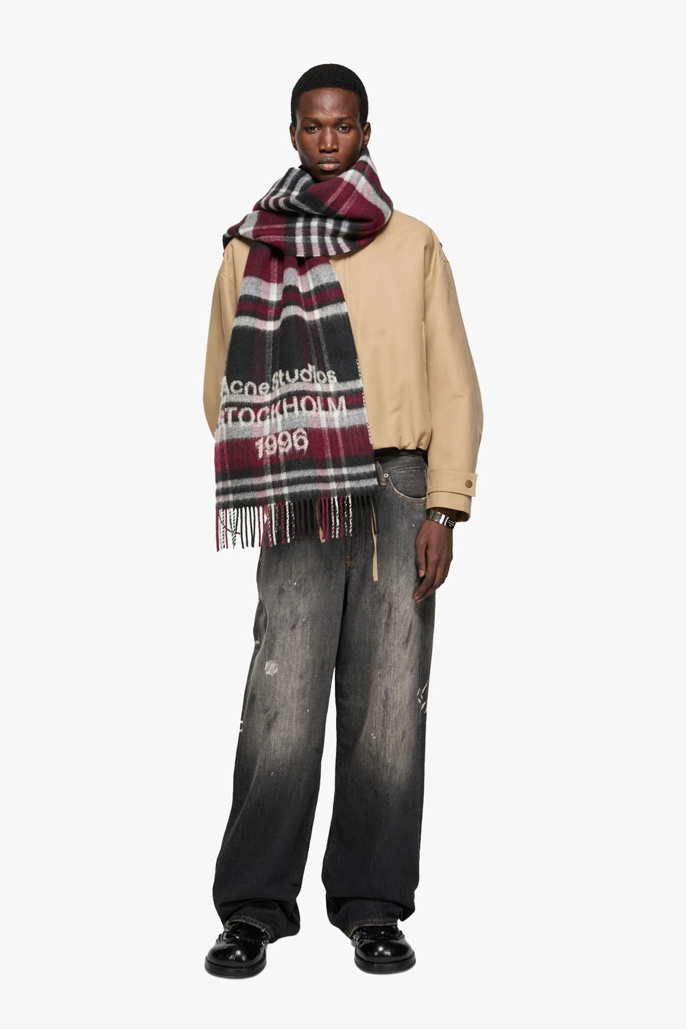 Logo Scarf With Fringe