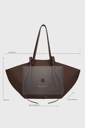 Large Mochi Pebble Grain Leather