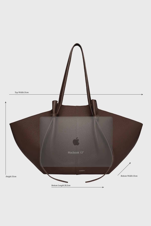 Large Mochi Pebble Grain Leather