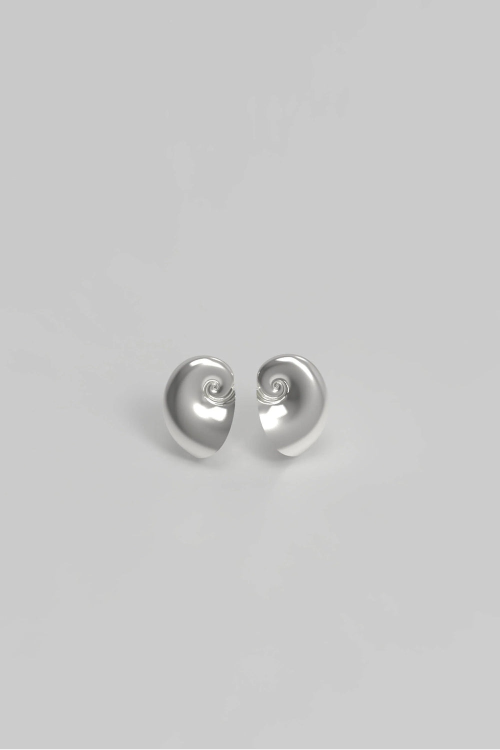 Shell Ear Stud Earring - Silver
