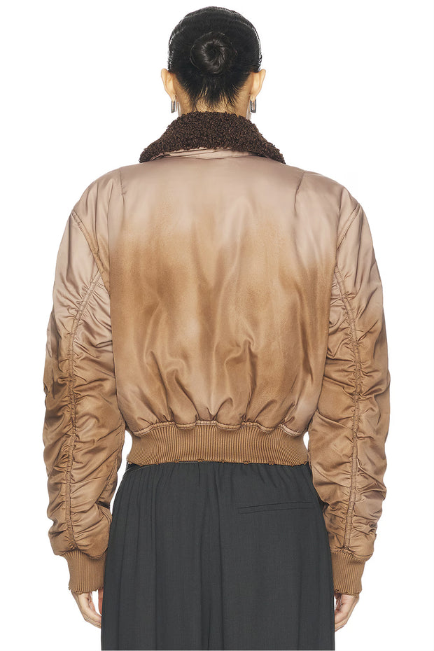 Bomber Jacket Furry Collar