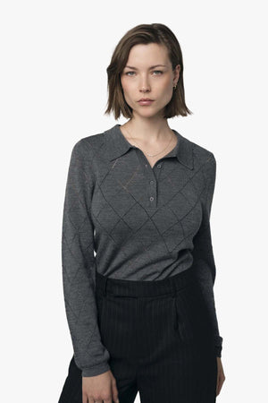 Cotillard Argyle Sweater