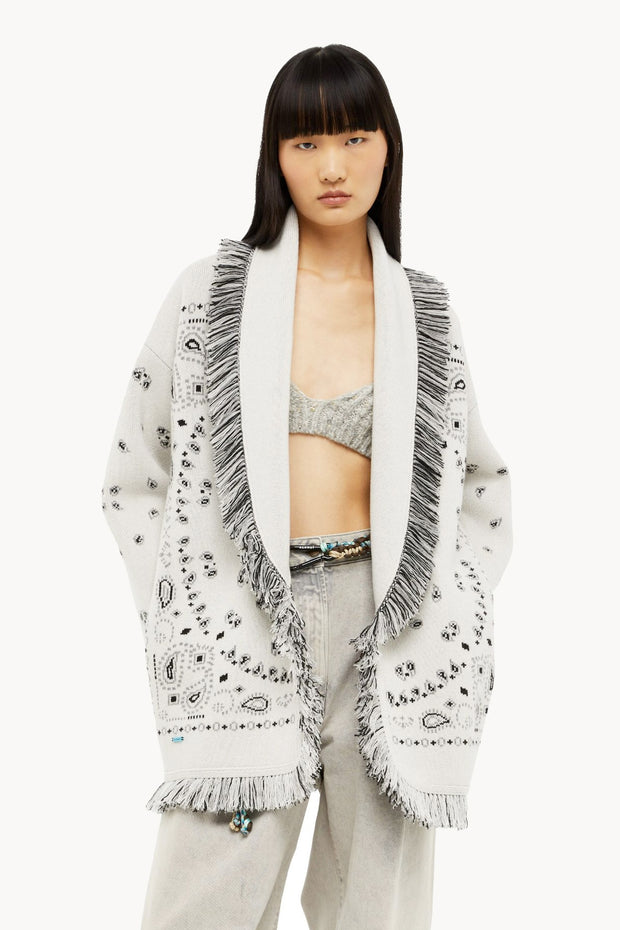 Bandana Jacquard Cardigan