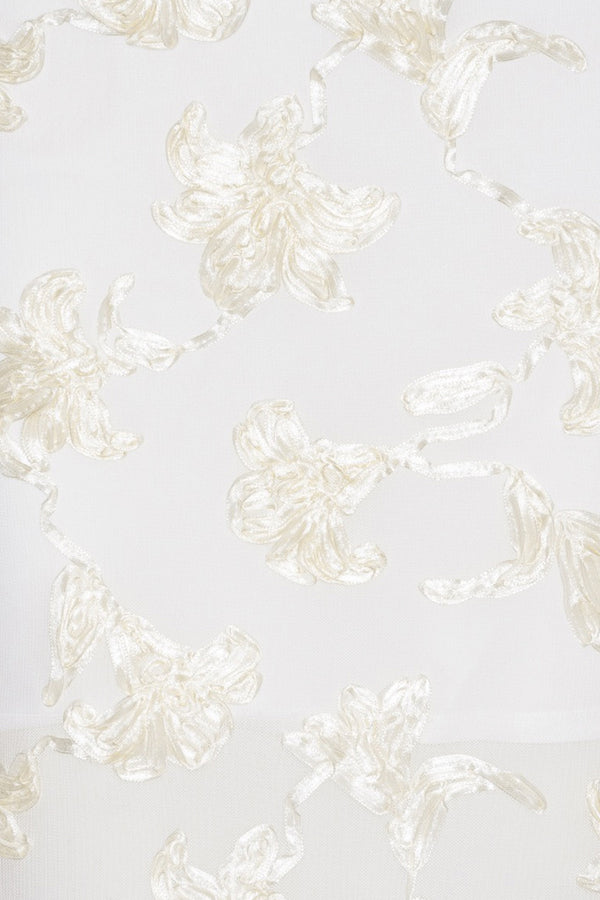 Floral Mesh Tube Dress