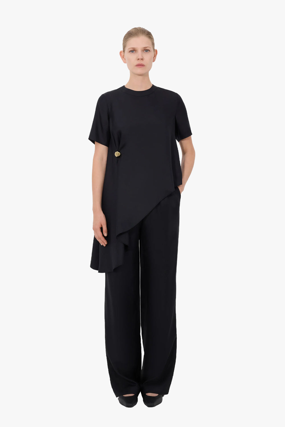 Madea Draped Asymmetric Top