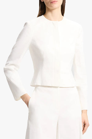 Cropped Peplum Fitted Jacket