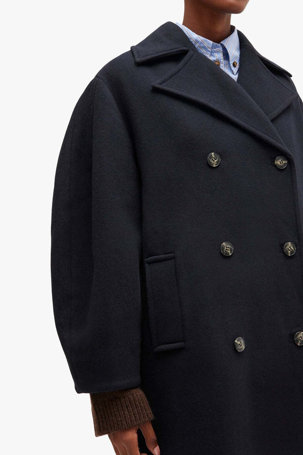 Peacoat Wool Long Coat