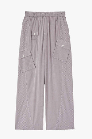 Check Cotton Cargo Pants
