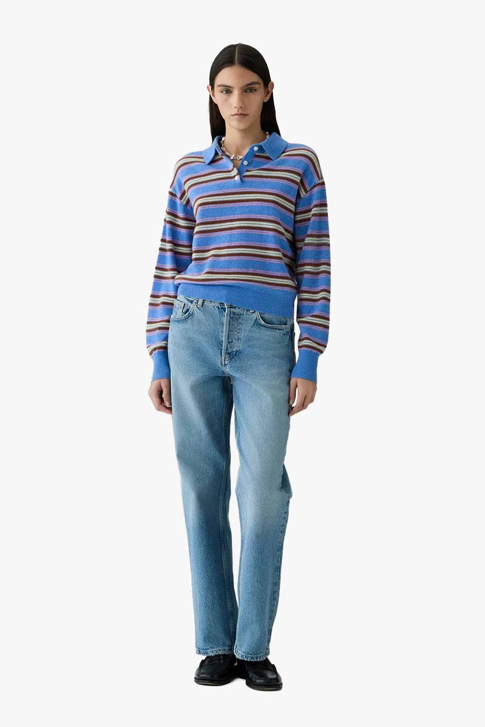 Collegiate Stripe Polo