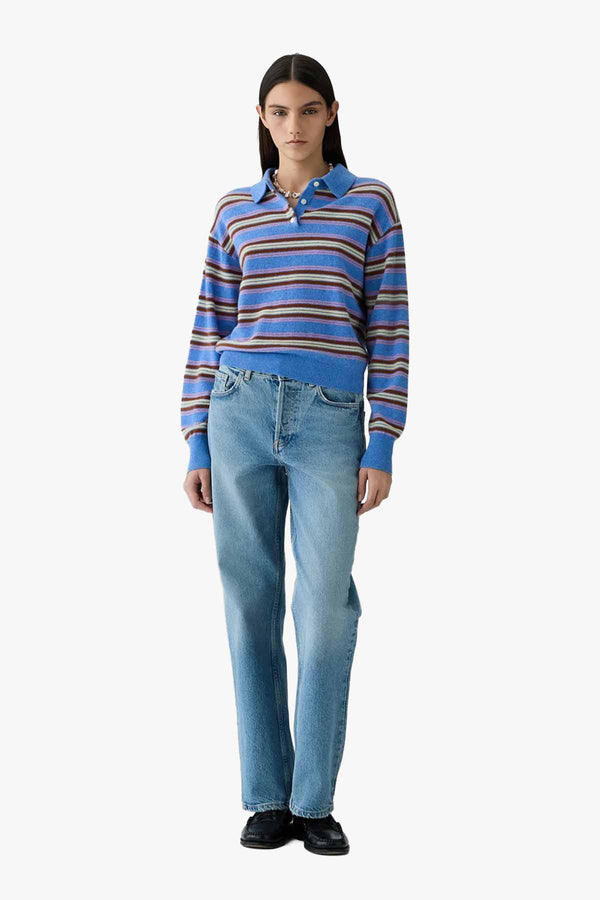 Collegiate Stripe Polo
