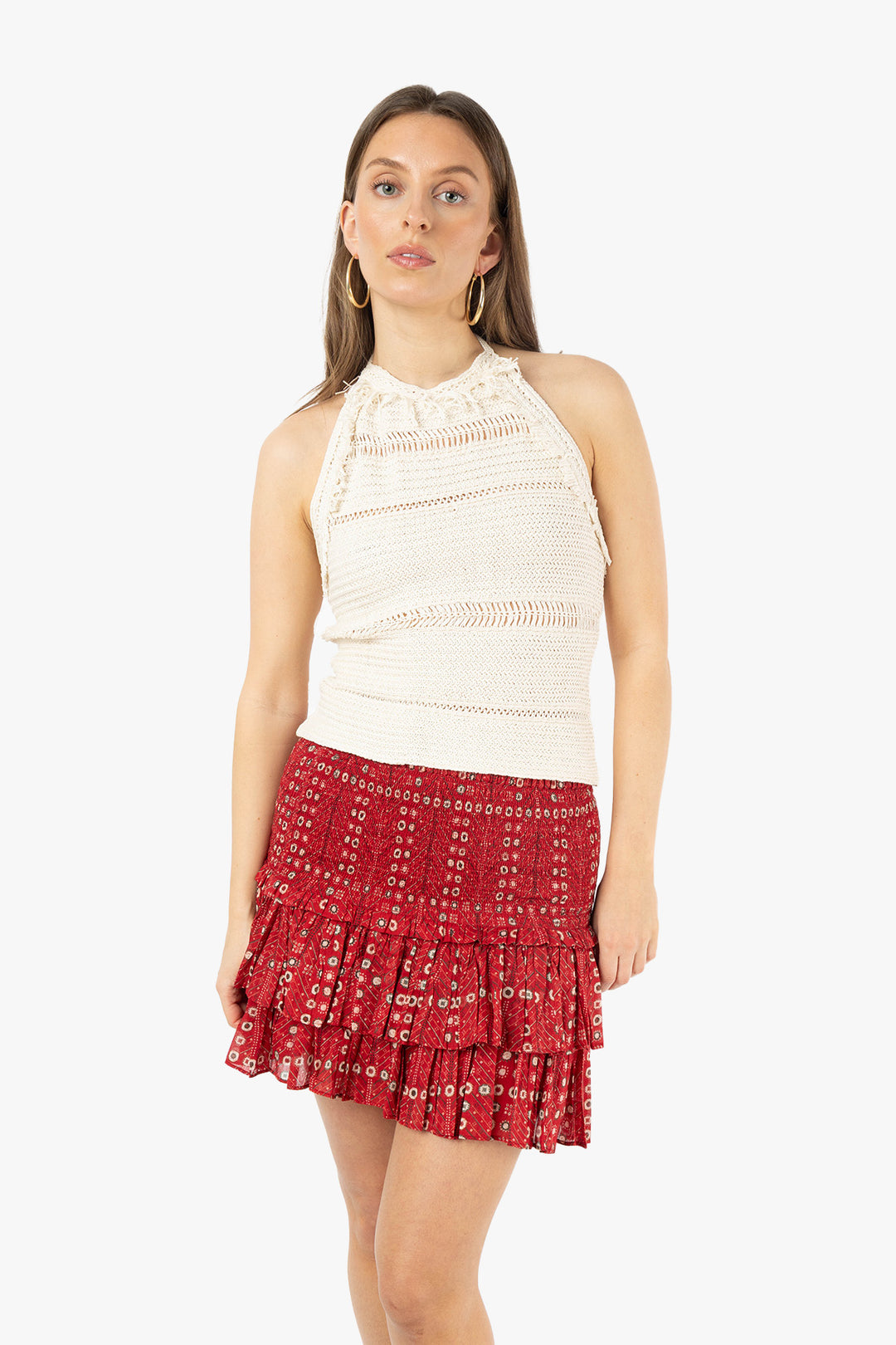 【NONCODE】Monia String Skirt NUGREYSON SKIRT - Botanical Garden
