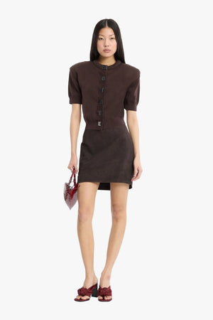 Suede Mini Skirt