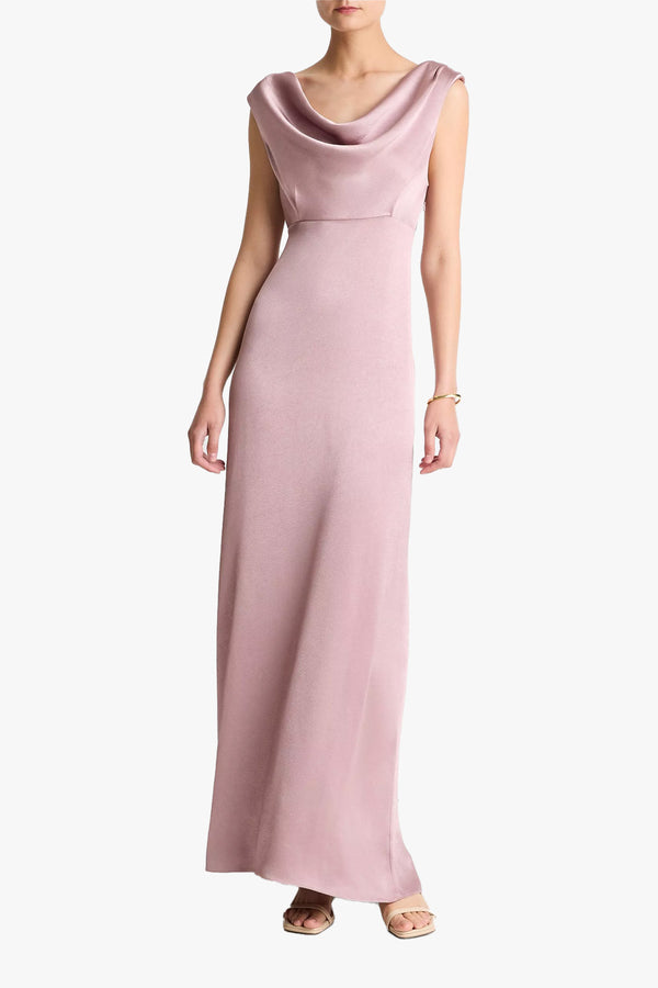 Draped Cowl Maxi Dress