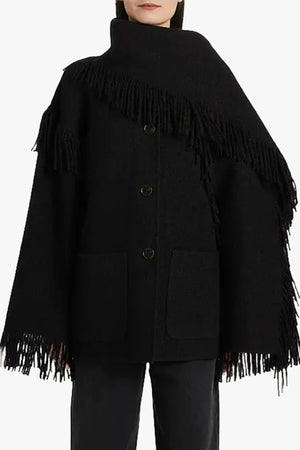 Fringed Scarf Jacket